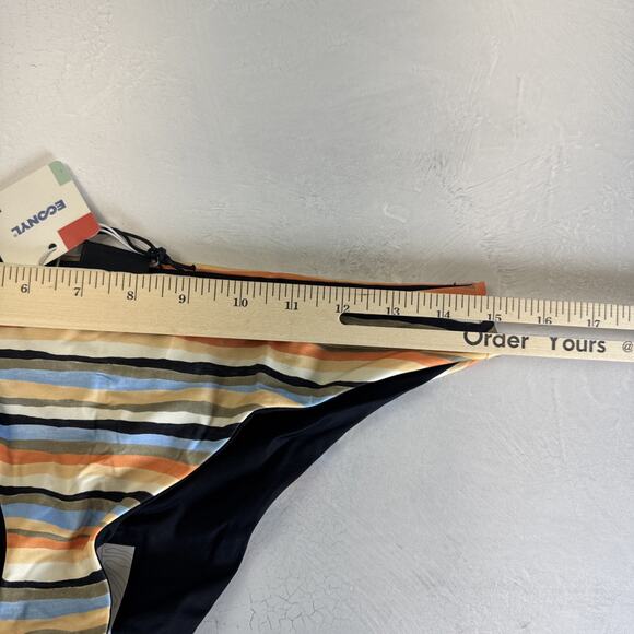 New Prana Swim Bottom Gemma Reversible S Striped‎ Black - Picture 6 of 8